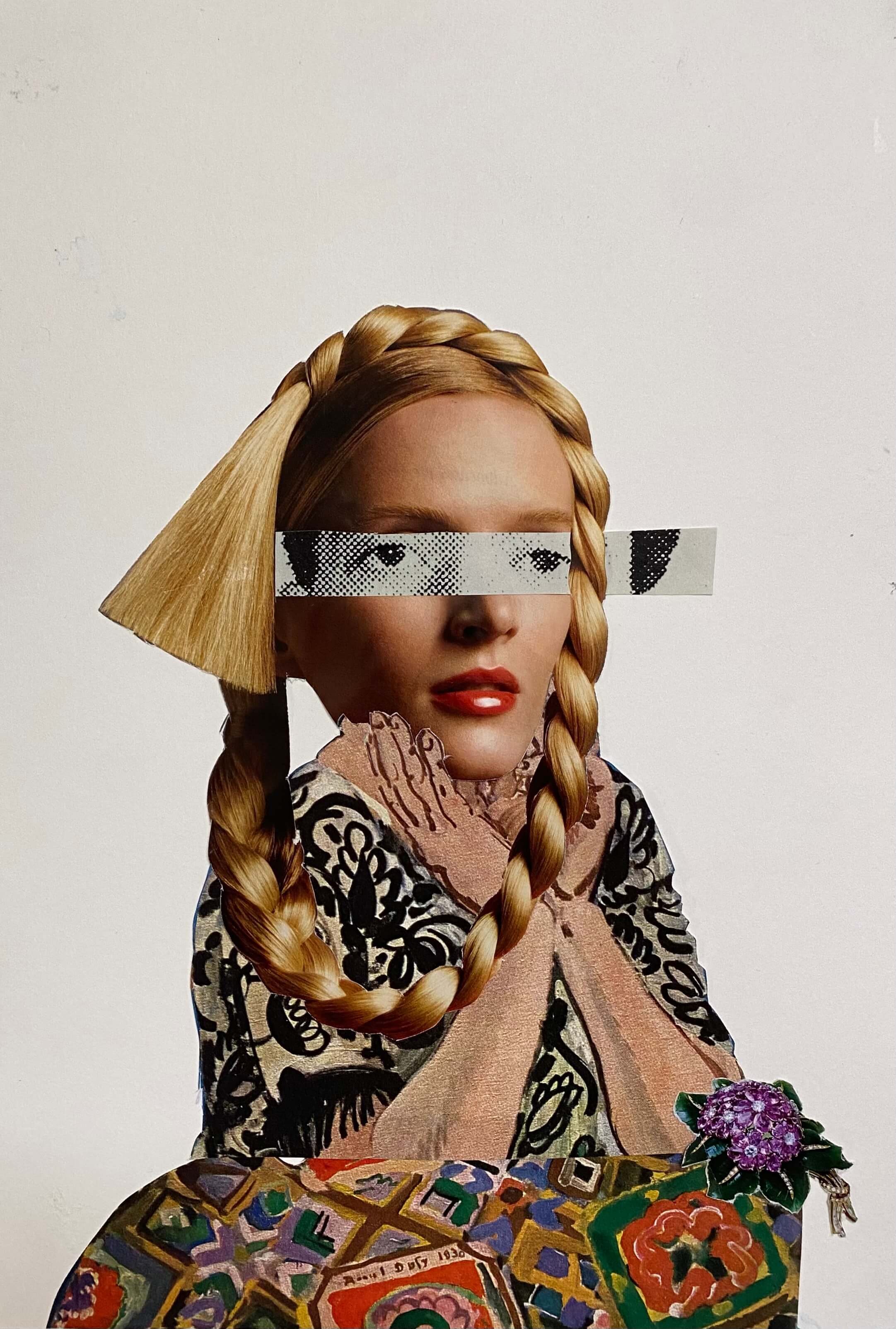 Collage image of a figure.